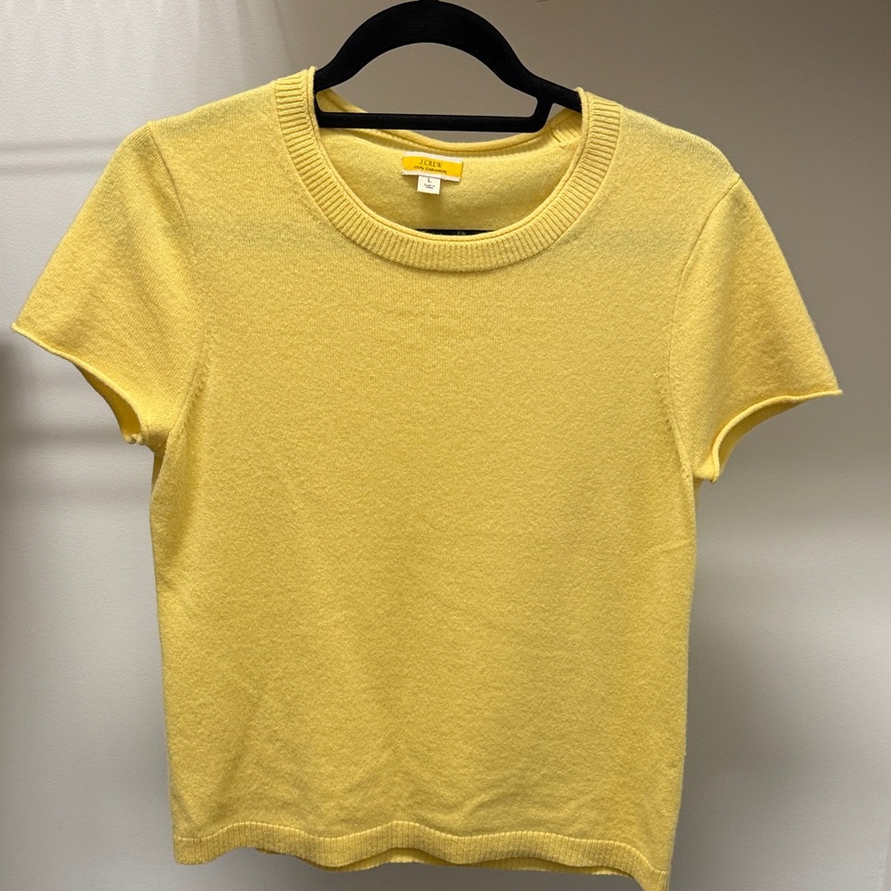 J. Crew Bright Yellow Short Sleeve Top
